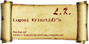 Lugosi Krisztián névjegykártya
