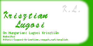 krisztian lugosi business card